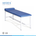 Mesa de tratamiento médico AG-ECC02 plataforma de acero de recubrimiento en polvo de altura fija